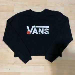 Vans Cropped Long Sleeve Top